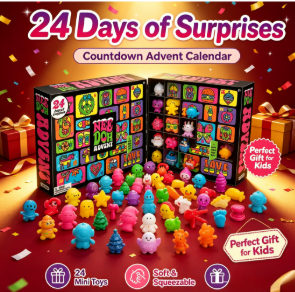 Advent Calendar Gift - Calendrier de l'Avent NeeDoh 2026, cadeau