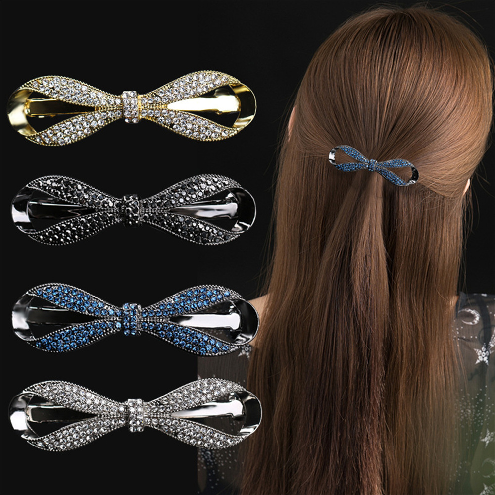 Ribbon Bow Gift - Épingle à cheveux en Faux cristal