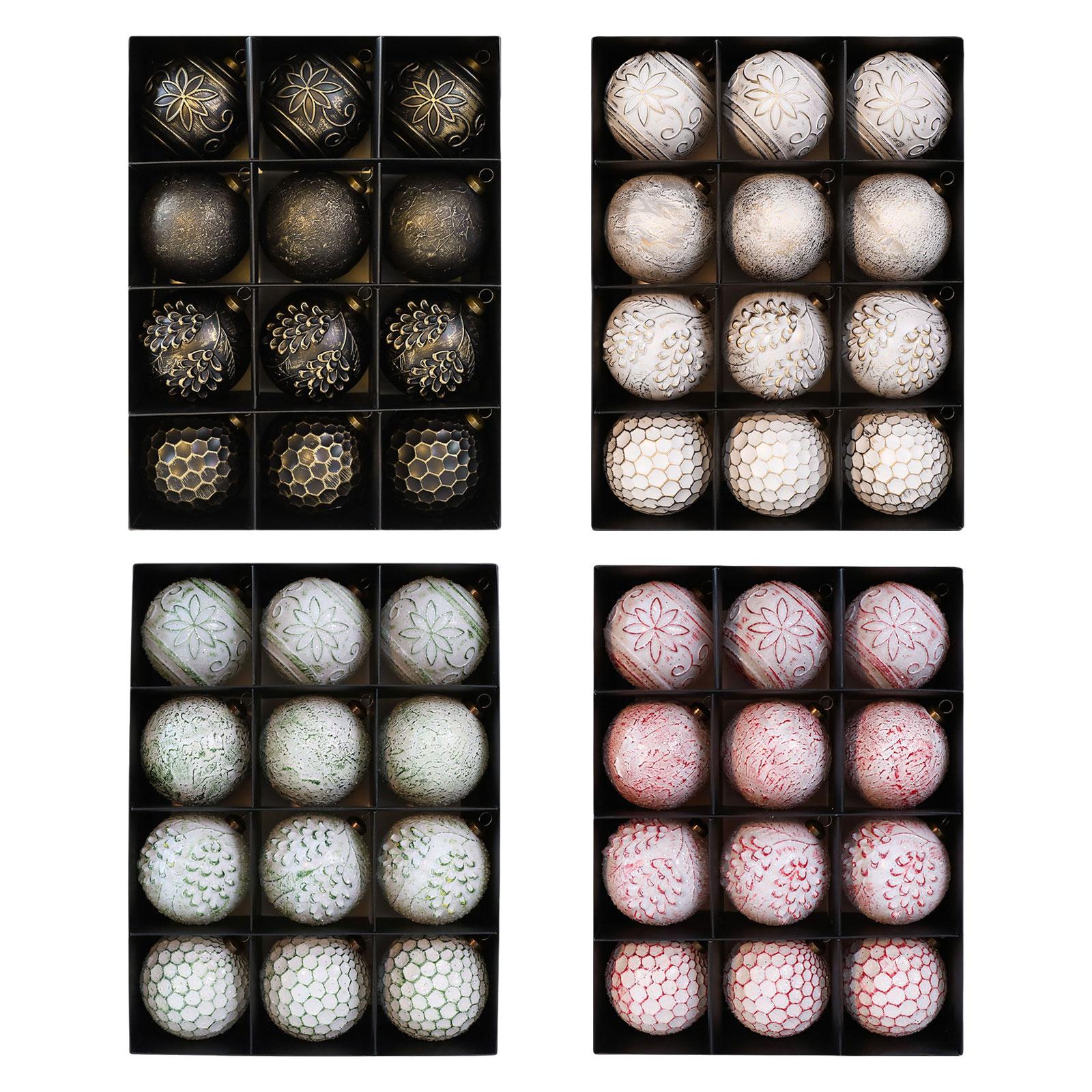 Lot de 12 boules de Noël suspe - Ornament Ball Set avis et prix